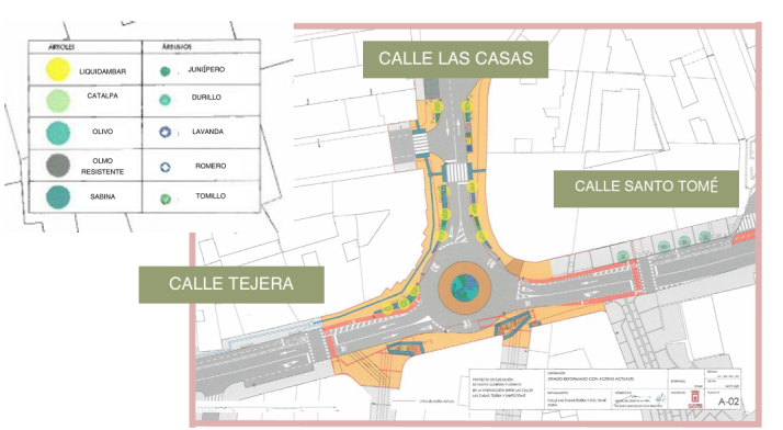 La nueva rotonda de Las Casas desviará el tráfico para preservar la fachada de Santo Domingo