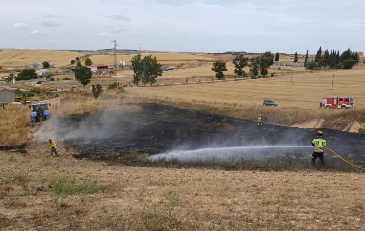 Incendio en San Esteban de Gormaz antes de comenzar las fiestas