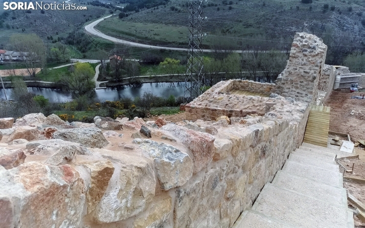 Adiós a los postes de la luz junto a la muralla de Soria: un proyecto de 280.000 euros, a consulta pública