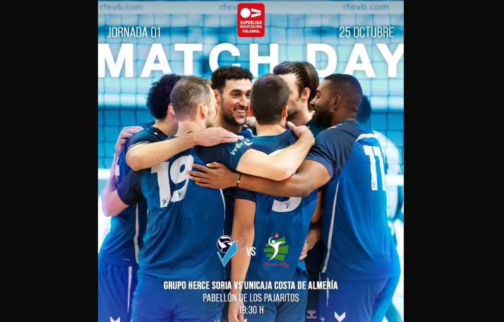 DIRECTO | Grupo Herce Soria Voleibol vs Unicaja Costa de Almería