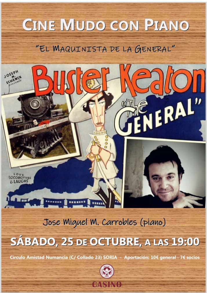 La magia de Buster Keaton revive en Soria al son de un piano