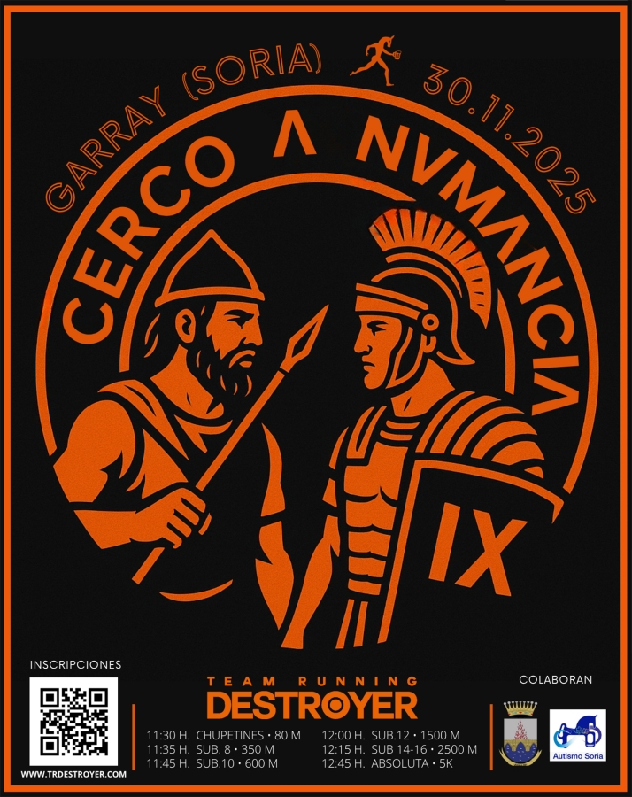 La carrera Cerco a Numancia, el domingo 30