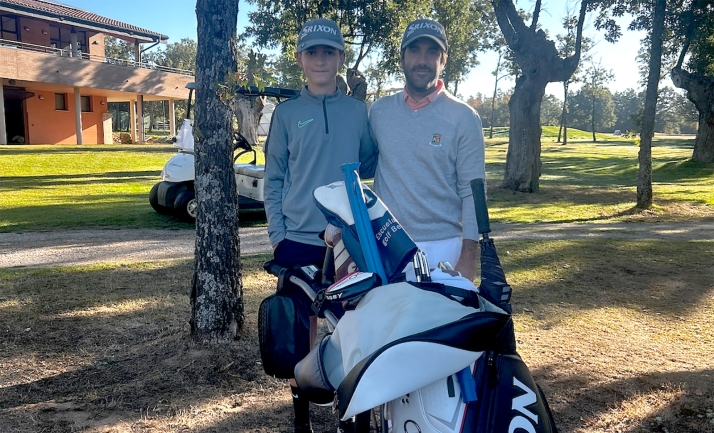 Enzo Jiménez, en la concentración de perfeccionamiento de la Federación Española de Golf