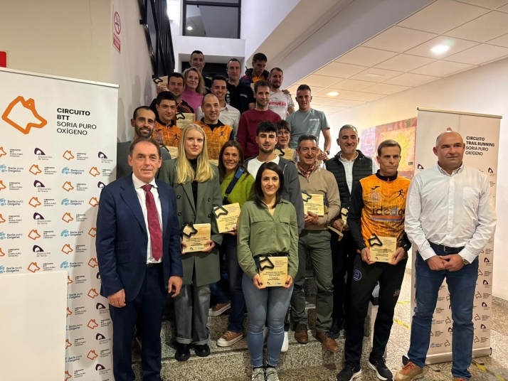 La Diputación premia con 12.600 euros a los 22 ganadores de los circuitos de BTT y Trail