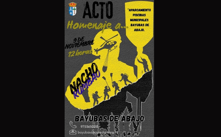 Bayubas de Abajo rinde homenaje al bombero fallecido en León