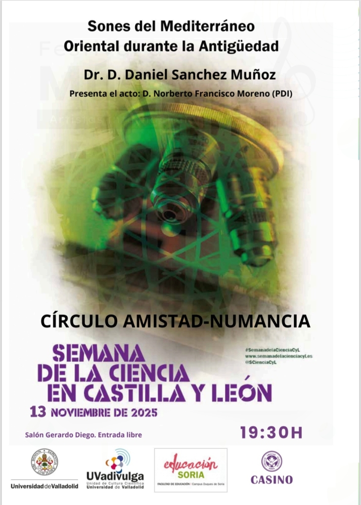 Un viaje sonoro a la música de la Antigüedad en el Casino de Soria