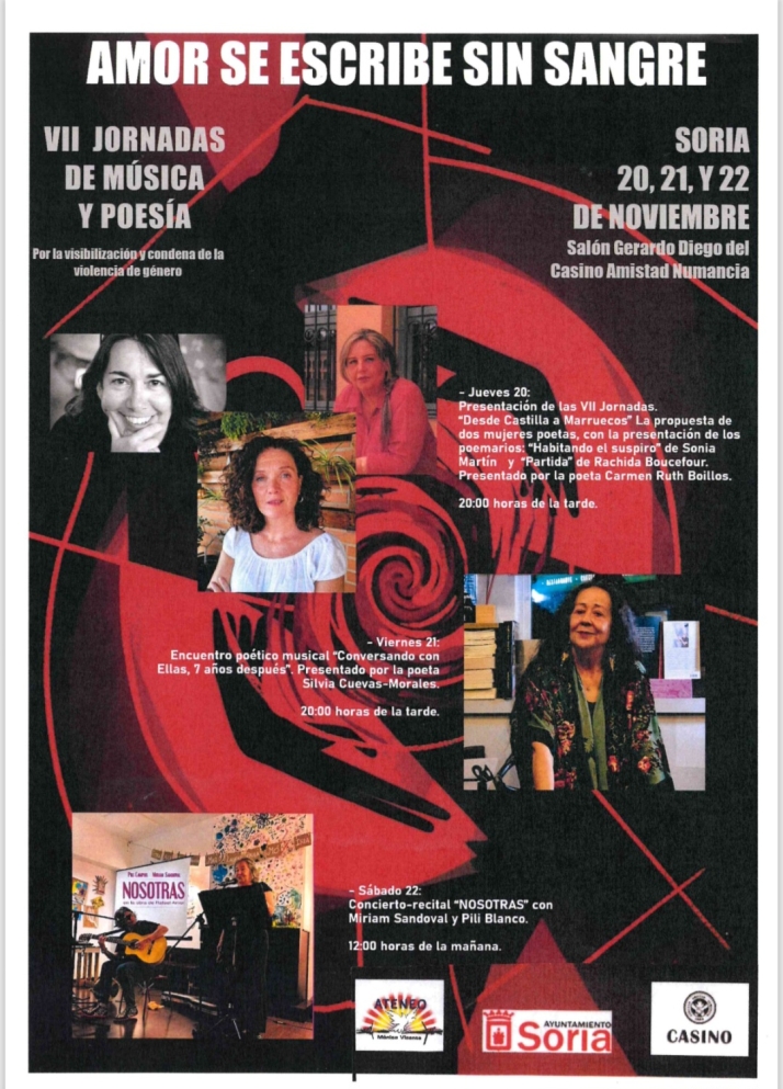 El Ateneo Mónico Vicente organiza en el Casino tres días de poesía y música contra la violencia de género