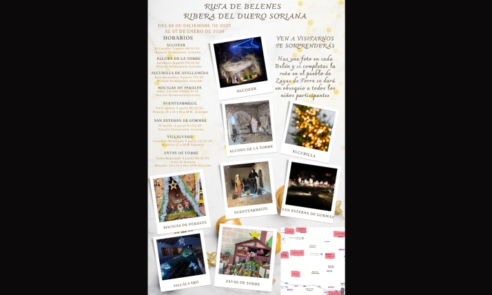 La Ribera del Duero Soriana estrena una ruta de belenes conjunta entre ocho localidades