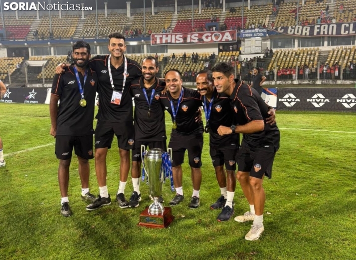 Corrus, el soriano que hace historia al ganar con su equipo la Supercopa india