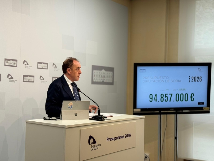 La Diputación presenta su presupuesto para 2026: Casi 95 M&euro;, las cuentas más altas de la historia