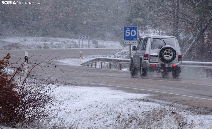 Estado de las carreteras: llueve en casi toda la provincia, pero atención a estos tramos con hielo o nieve