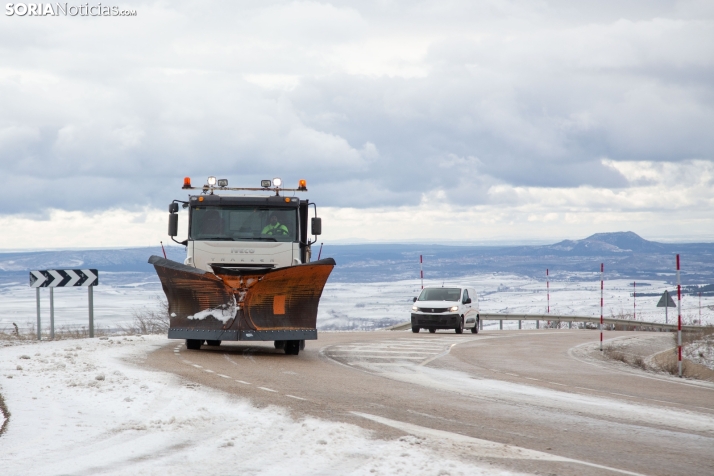 Estado de las carreteras: ocho tramos afectados por la nieve