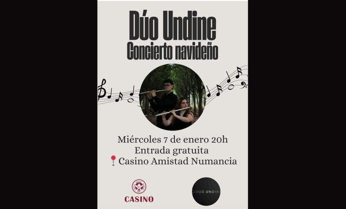El Dúo Undine protagoniza la velada musical de este miércoles en el Casino