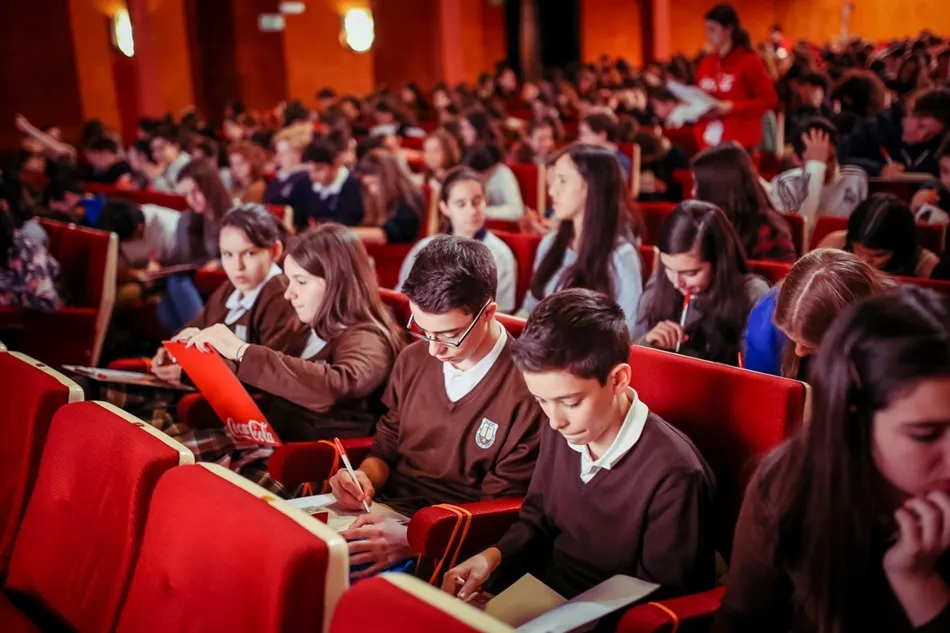 Estudiantes durante la celebración de la pasada edición del Concurso Jóvenes Talentos de Relato Corto.