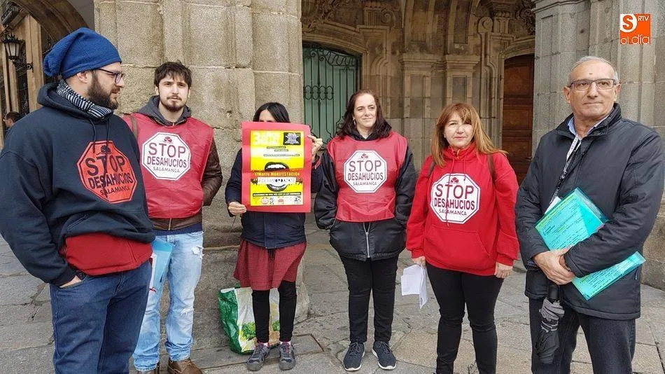 Represenantes de algunos de los colectivos que promueven actos contra la Ley Mordaza