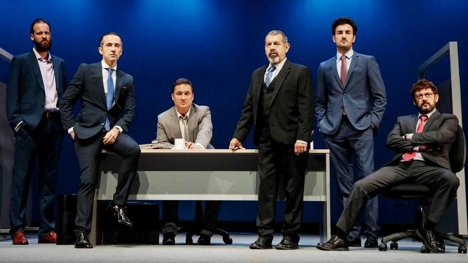 Manuel Morón, Pepe Ocio, Secún de la Rosa, Manolo Solo, edu Soto y Miki Esparbé