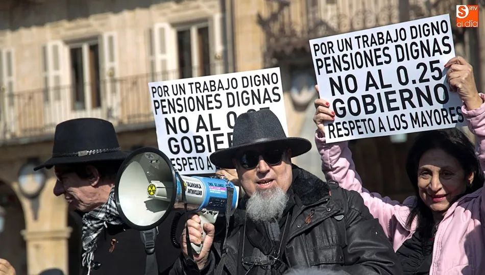 Los jubilados volverán a manifestarse en la Plaza Mayor