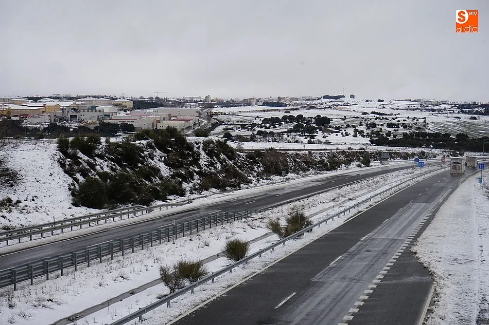 Estado de la A-66 a la altura de Guijuelo a las 12:30 horas