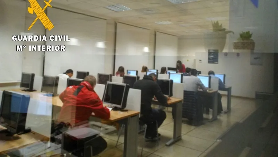 Aula en el que se realizaban los exámenes teóricos del carné de conducir