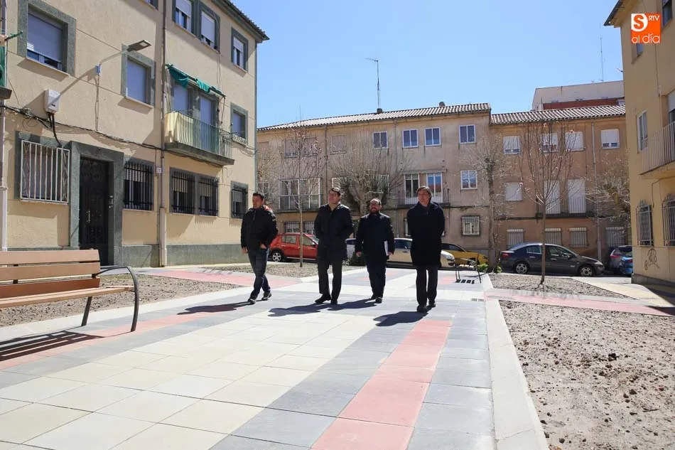 El alcalde de Salamanca, Alfonso Fernández Mañueco, en la visita a las obras de San Bernardo