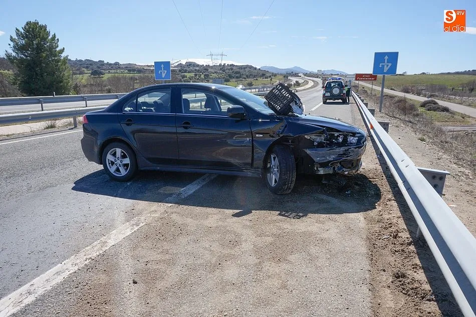 El mal estado de la calzada provoca un nuevo accidente en la A-66