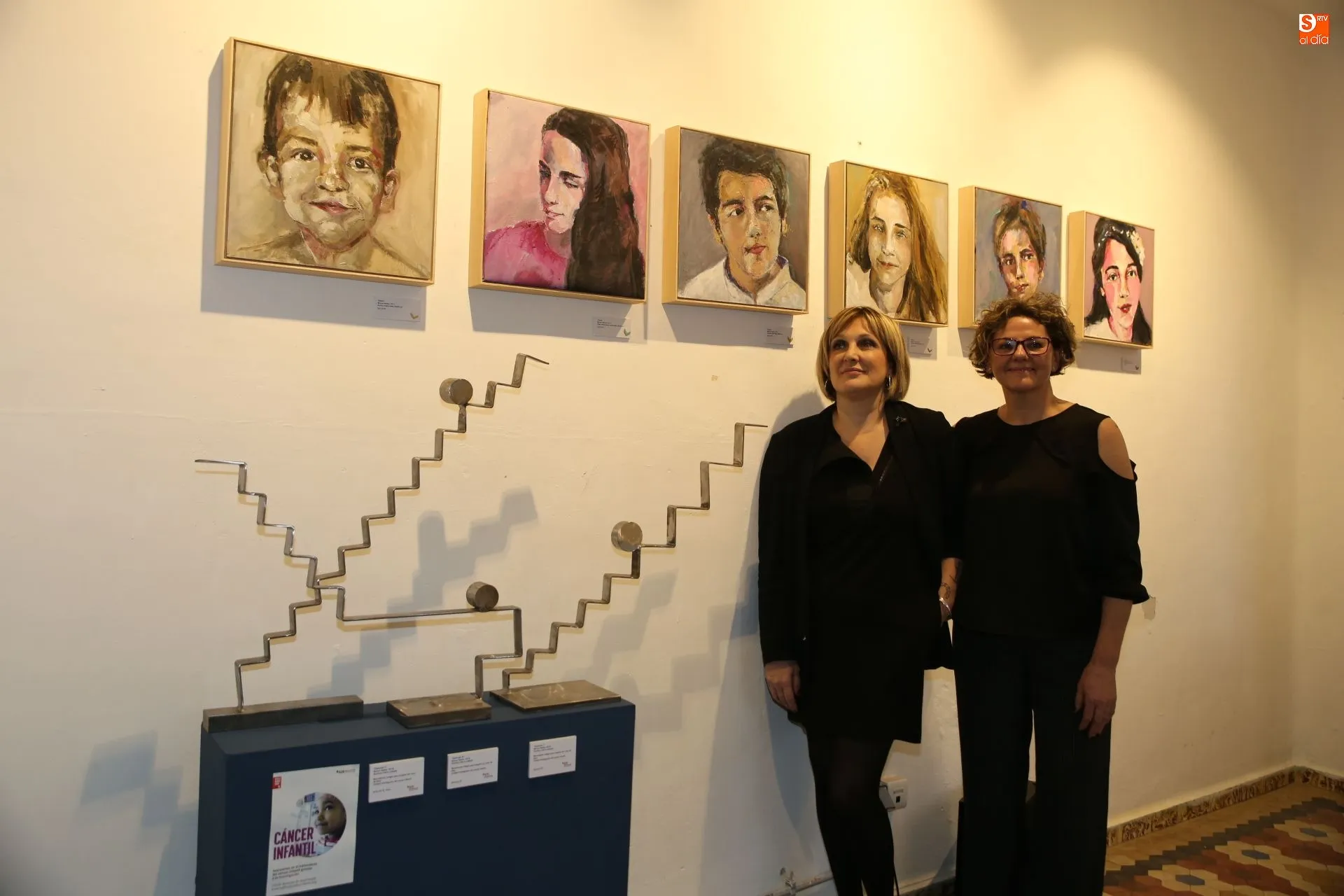 Blanca Matías e Inma Peiró en sus exposiciones / Foto: Alberto Martín