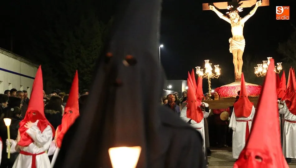 La procesión del Silencio con el Cristo de la Agonía en Vitigudino
