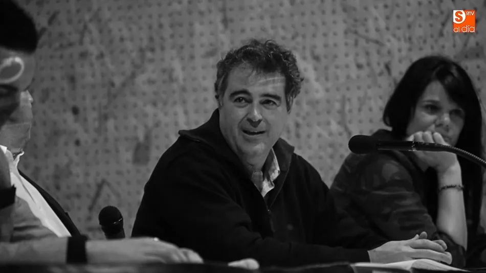 Carlos Méndez, junto a Yolanda Juanes, en un acto de la Asociación Salmantina de la Prensa Deportiva.