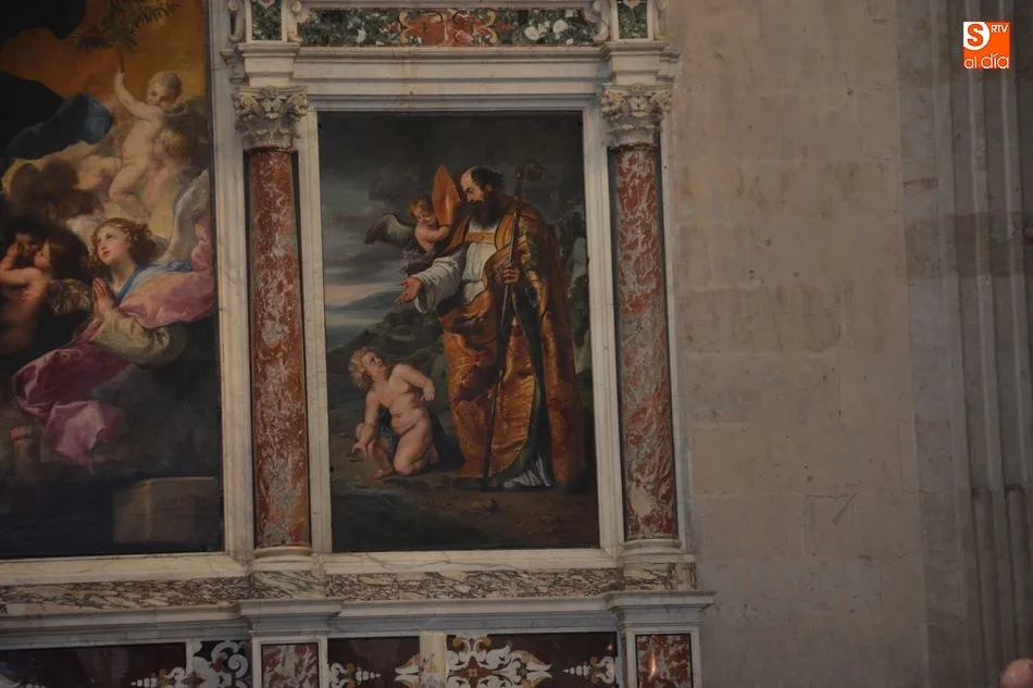 ‘San Agustín meditando sobre el misterio de la Santísima Trinidad’, un cuadro pintado por...