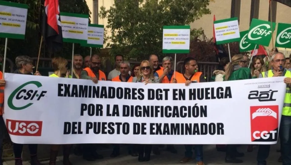 Los examinadores de Tráfico ya organizaron varias movilizaciones que colapsaron el sector de las autoescuelas