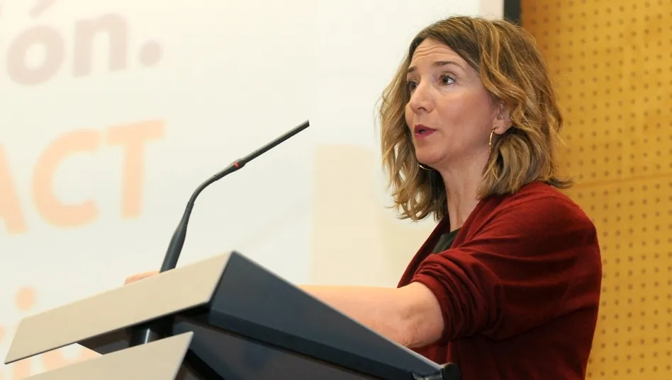 La consejera de Familia e Igualdad de Oportunidades, Alicia García, en la jornada técnica ‘El proyecto europeo PACT