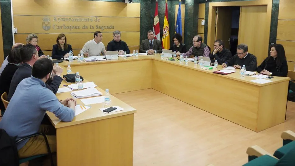 Un instante del pleno celebrado en el Ayuntamiento.