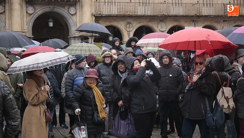 Manifestantes en una concentración anterior celebrada en marzo pasado