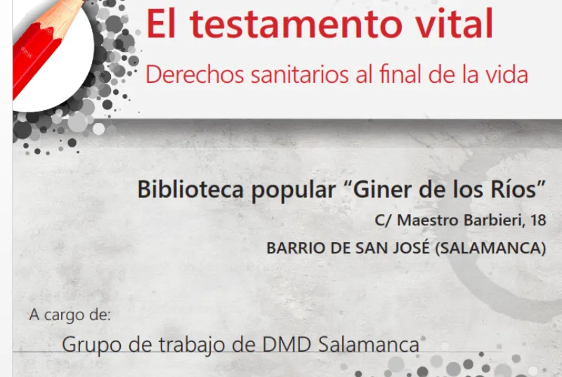 La charla, en la biblioteca Giner de los Ríos