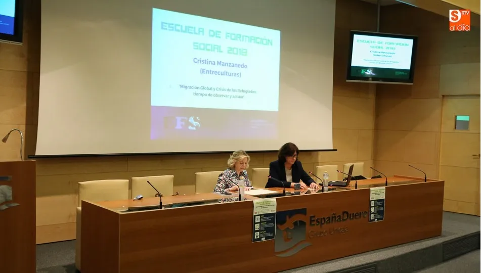 Cristina Manzanedo en su ponencia de EspañaDuero / Foto: Alberto Martín