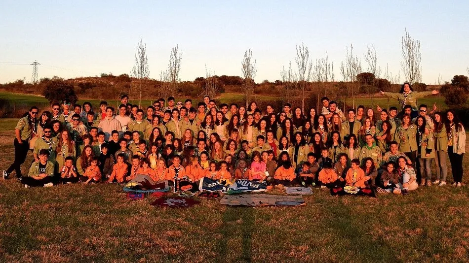 Grupo Scout Álamo, en una de sus excursiones