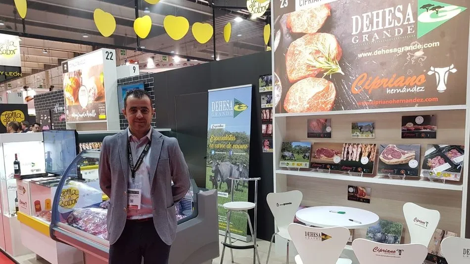 Stand de Cipriano Hernández Dehesa Grande en la feria catalana.