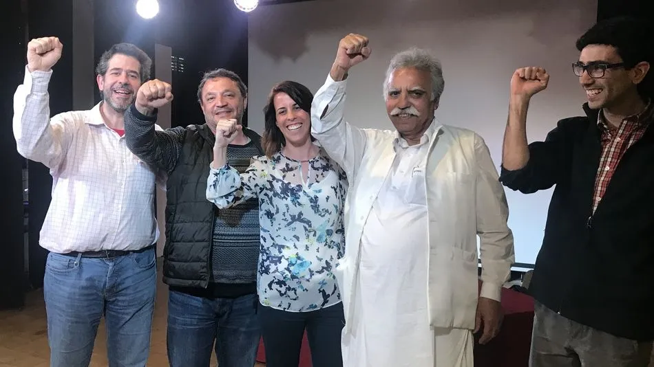 Muhammad Ehsan Ullah Khan, activista contra la esclavitud infantil laboral, en el colegio Salesianos San José