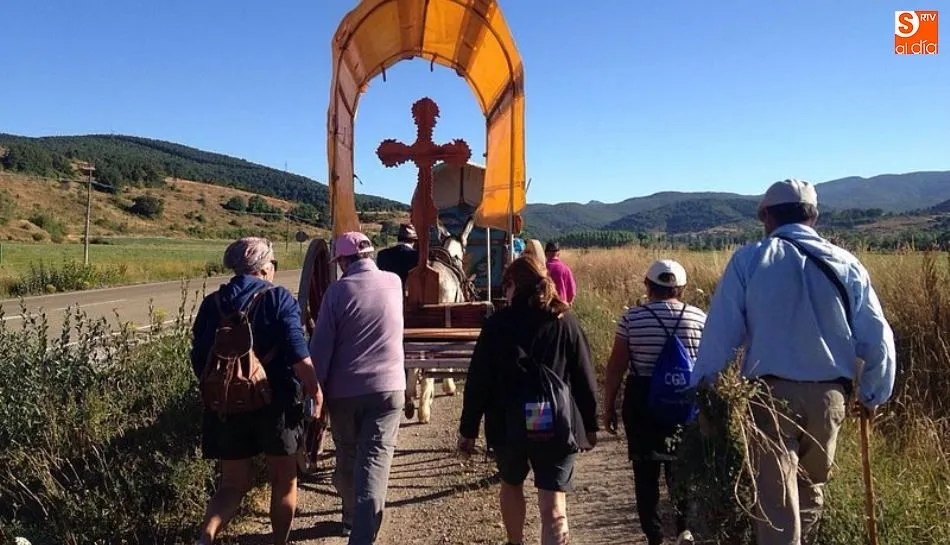 Arrieros de ACASAN en una de sus múltiples marchas