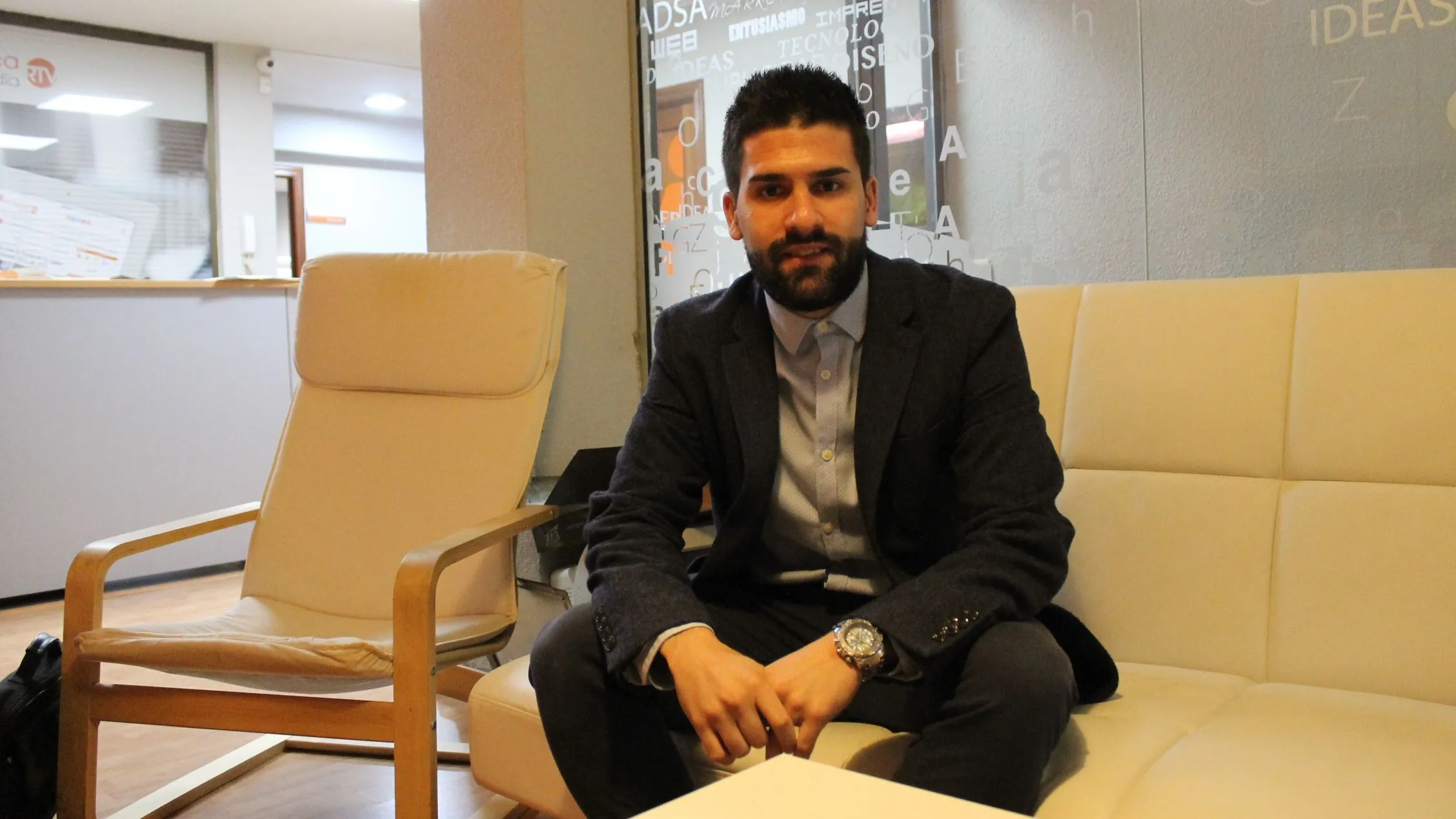 Eduardo Luis Sánchez, en las instalaciones de SALAMANCArtv AL DÍA.