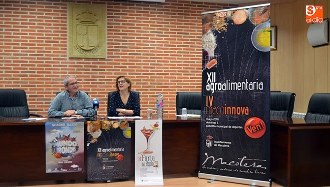 El alcalde Macotera, Francisco Blázquez, presentaba hoy la XII Feria Agroalimentaria y la IV tecnológica Macoinnova