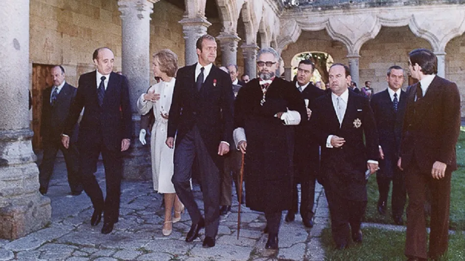 Inauguración del curso 1976-77 por SS MM los Reyes de España. Foto: Candy