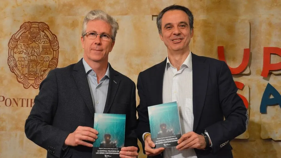 Los profesores Pedro Sangro Colón y Miguel Ángel Huerta Floriano