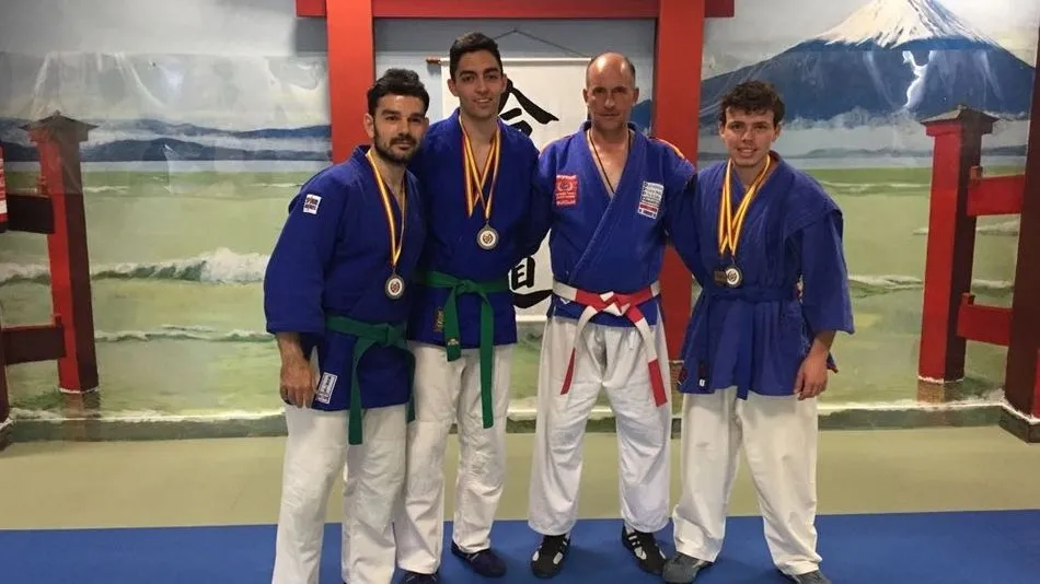 Representantes salmantinos en el campeonato de Defensa Personal Policial celebrado en Madrid