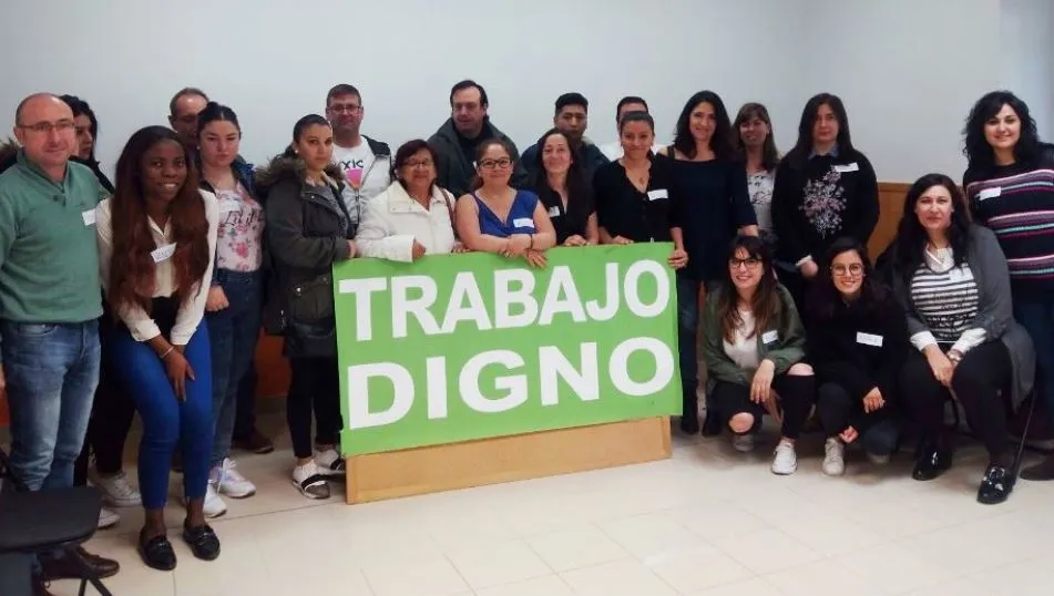 Integrantes de la Plataforma de Entidades Salmantinas por el Empleo