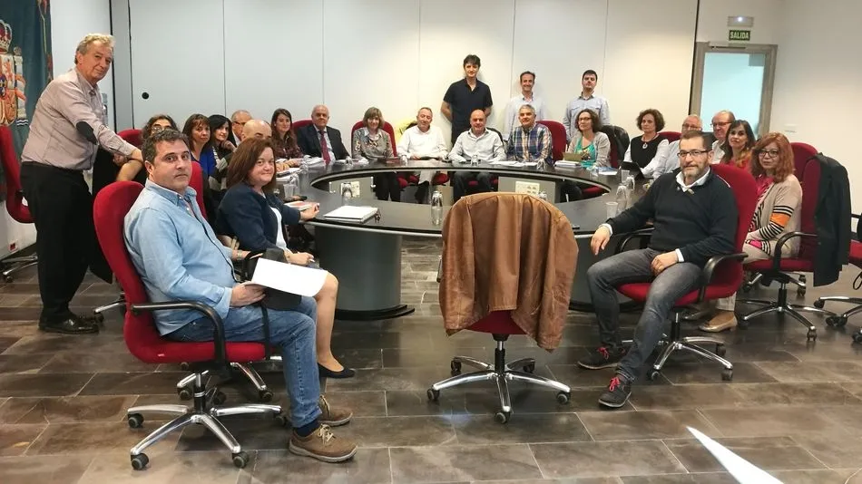 Fotografía de la reunión celebrada esta mañana.