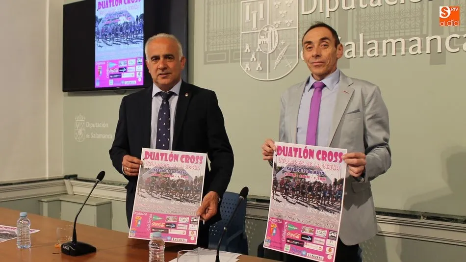 Jesús María Ortiz y José Pascua han presentado el Duatlón Cross de Villares de la Reina