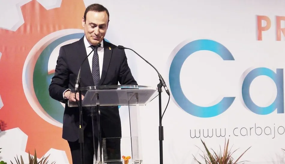 El alcalde, Pedro Samuel Martín, en la entrega de los premios de la pasada edición