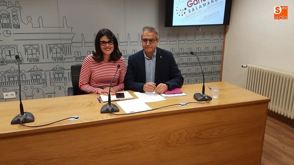 Virginia Carrera y Gabriel Risco, de Ganemos Salamanca