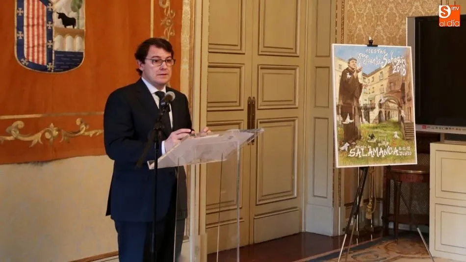 El alcalde de Salamanca, Alfonso Fernández Mañueco, en la presentación de las Fiestas en honor a San Juan de Sahagún